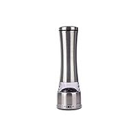 Stainless Steel Manual Pepper Grinder - Adjustable Ceramic Grinding Core - Refillable Salt and Pepper Mill