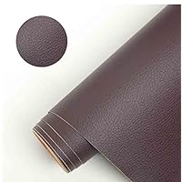 Self Adhesive Leather Repair Tape Kit, Leather Repair Patch for Furniture, Leather Repair Patch for Car seat, Sofas, Couch, Boat Seat (Dark Brown,19x17 inch)