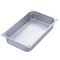 KINGO 23065PS Stainless Steel Chinese Perforated Hotel Pan, 2/3 x 65mm