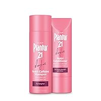 Plantur 21#longhair Nutri-Caffeine Women's Long Hair System with Keratin and Biotin: Strengthen and Nourish, Shampoo (6.76 fl oz), Conditioner (5.92 fl oz)