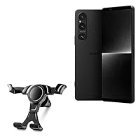 BoxWave Car Mount Compatible with Sony Xperia 1 V - X-Switch Car Mount, Air Vent Mounted Car Mount Simple Minimal - Jet Black