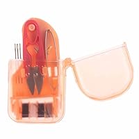 Creative Home Travel Sewing Kit Box Exquisite and Portable Mini Portable Sewing Kit Sewing Box Sewing Tool Box Needle - (Color: Orange)