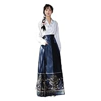 Women's Vintage Clothing: Embroidered Horse Face Skirt Hanfu - Original Chinese Traditional Dress