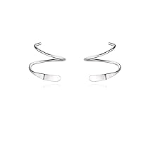 925 Sterling Silver Minimalist Crawler Earrings Wrap Cuff Earrings For Women Teen