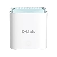 D-Link Mesh WiFi 6 System, AX1500 Ai Series 802.11AX Smart Home Dual Band Gigabit Gaming Wireless Internet Network (M15) White