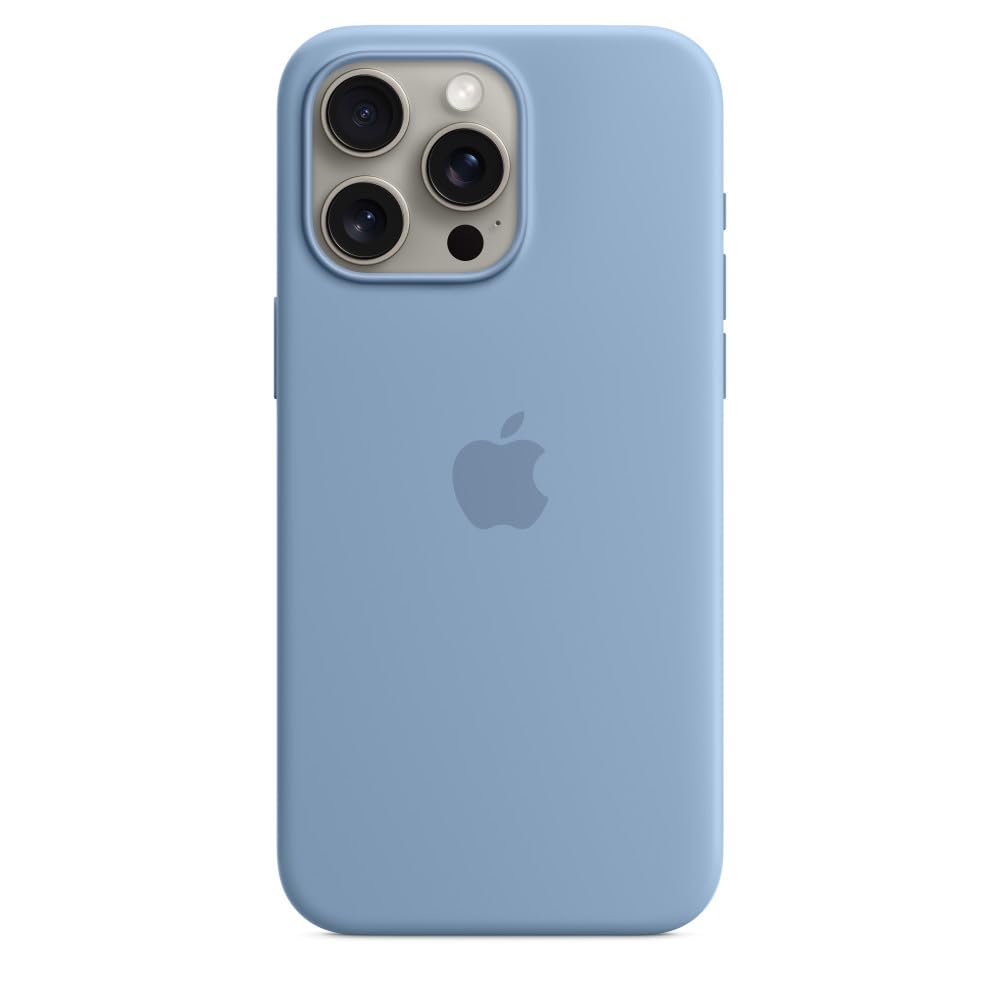 Apple iPhone 15 Pro Max Silicone Case with MagSafe - Winter Blue ​​​​​​​