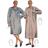 1940s Pattern, Regulation Men's Nightshirt - Chest 42” (106.7 cm) – 44” (111.8 cm)