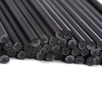 x5,000 114mm x 4mm Black Plastic Lollipop Sticks Bulk Wholesale by Loypack
