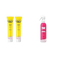 Marc Anthony Curl Cream with Shea Butter & Oils Defines & Softens Curly & Wavy Hair & Leave-In Conditioner Spray & Detangler, Grow Long Biotin - Anti-Frizz Deep Conditioner