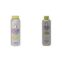 Leisure Time Spa Care Bundle - Jet Clean for Spas and Hot Tubs (1-Pint) and Cover Care and Conditioner Spa Maintenance (16 fl oz)