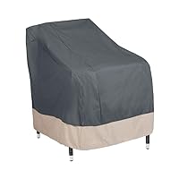 MODERN LEISURE 3016 Renaissance Ultralite Patio Chair Cover, (27 W x 34 D x 31 H inches), Grey and Atmosphere