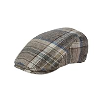 Gottmann 2696521 Men's Hunting, Large Size, Autumn/Winter, With Ear Flaps, Wool, Beige, Checkered, Ear Flaps