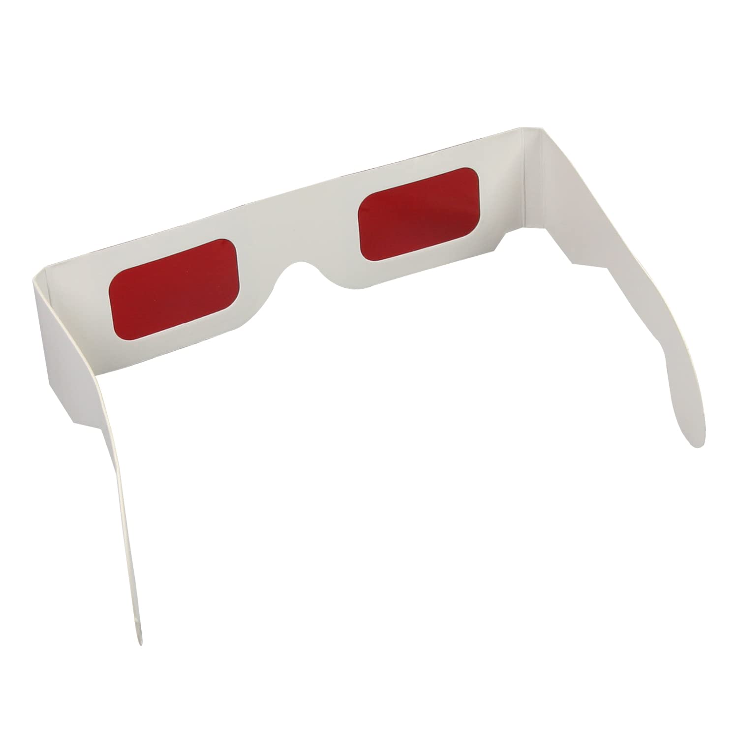 Othmro 20Pcs Red-Red 3D Glasses Carboard Frame White Resin Lens 3D Movie Game-Extra Upgrade Style Glasses 3D Viewing Glasses for Anaglyph Movie Photo Projector Film Television Computer Screen Game