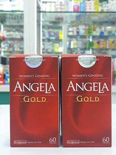 02 Boxs*60 Capsules - Angela Gold Women's Ginseng - 100% Natutal - Ship from USA 5-10 Days