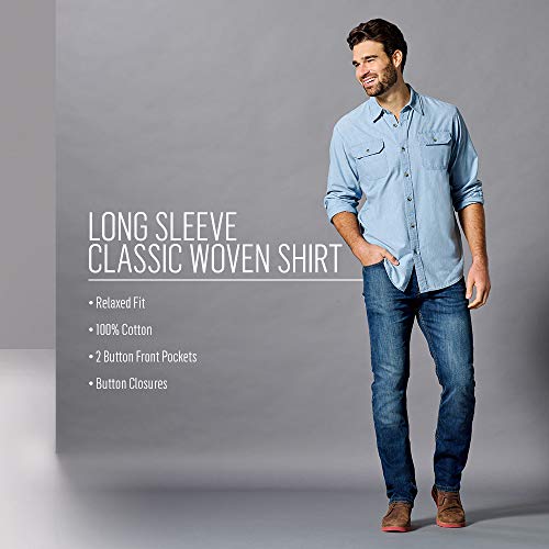 Mua Wrangler Authentics Men's Long Sleeve Classic Woven Shirt trên Amazon  Mỹ chính hãng 2023 | Giaonhan247