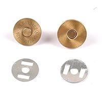 NIUK 10set Copper Button High Magnetic Snap Fasteners Clasps Buttons for Crafts Handbag Purse Wallet Bags Clothes 0920 (Color : Bronze, Size : 18mm)