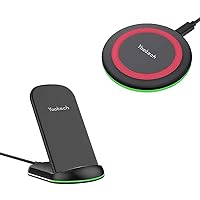 Yootech [2 Pack] Wireless Charger Bundle with Pad & Stand
