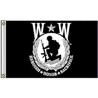 3x5 Wounded Warrior Soldier Veteran Flag 3'x5' Heroism Honor Sacrifice Banner Premium Fade Resistant