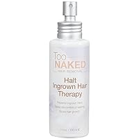 Halt Ingrown Hair Therapy, Ingrown Hair Reducing Solution for Soft, Smooth and Bare Skin, 3.3 oz.