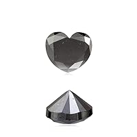 1.94 Cts of 6.82x7.75x5.01 mm AA Heart Brilliant (1 pc) Loose Treated Fancy Black Diamond (DIAMOND APPRAISAL INCLUDED)