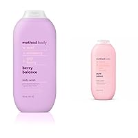 Body Wash, Berry Balance and Pure Peace, Paraben and Phthalate Free, 18 oz (Pack of 1)