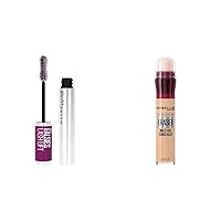 The Falsies Lash Lift Washable Mascara Volumizing & Instant Age Rewind Eraser Dark Circles Treatment Multi-Use Concealer, 120, 1 Count (Packaging May Vary)