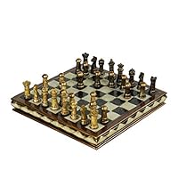 Chess Set Resin Decoration Chess Home Desktop Decoration Jewelry Gift, Suitable for Gifts to Elders (10.03in) Chess Game Board Set