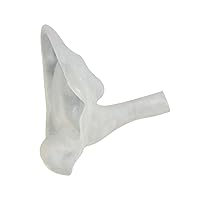 SFXKOREA SFX.Silicone Dummy Semitransparent Ear(with an Ear Canal), Medical Research and Testing, Medical Demonstration, Medical Training, Hairdressing Training, Display Manequin (A Size)