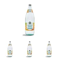 Whole Foods Market, Organic Pineapple Mango Italian Sparkling Mineral Water, 33.8 Fl Oz (Pack of 4)