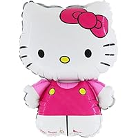30 Inch Hello Kitty Dressed In Pink Foil Balloon (CS136)