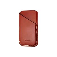 Granite Leather Sleeve Pouch Card Case for Palm Phone - Brown