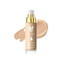 Super Serum Foundation -301N Biscuit, 33 gm | Liquid Foundation with Hyaluronic Acid | 8 Hr+ Long Lasting & Hydrating Foundation with SPF 30