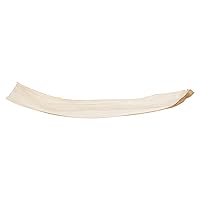 Creative Co-Op Dried Natural Palm Leaf & Coconut Husk Wood Feet (Each one Will Vary) Tray