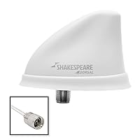 Shakespeare Dorsal Antenna White Low Profile 26 RGB Cable w/P... [5912-DS-VHF-W]