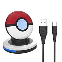 ECHZOVE Poke GO Plus + Charging Dock 2023, Charging Station for Poke GO Plus + with RGB Light and USB Type-C Charging Cable