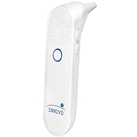 Newly Released Innovo Medical Professional Series Ear Thermometer Digital Fever Termometro with Disposable Probes, Snow White
