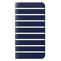 RW2767 Navy White Striped Flip Case Cover for iPhone 5 5S SE