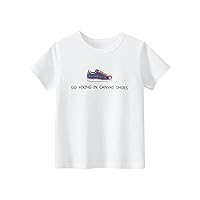 Shirts for Kid Toddler Kids Cheapest T Shirt for RalleySummer Girls Half Sleeve White Top Crewneck Girls Plaid