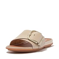 FitFlop Women's Gracie Maxi-Buckle Leather Slides Wedge Sandal