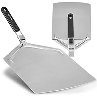 Extra Large Stainless Steel Pizza Peel with Folding Handle