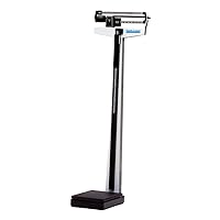 Health O Meter 450KL Mechanical Beam Scale with Height Rod, Capacity 500 lb, Graduation 1/4 lb, 10-1/2