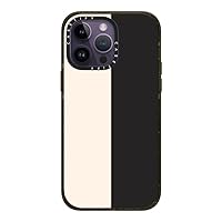 CASETiFY Impact iPhone 14 Pro Max Case [4X Military Grade Drop Tested / 8.2ft Drop Protection] - White/Black Colorblock - Glossy Black