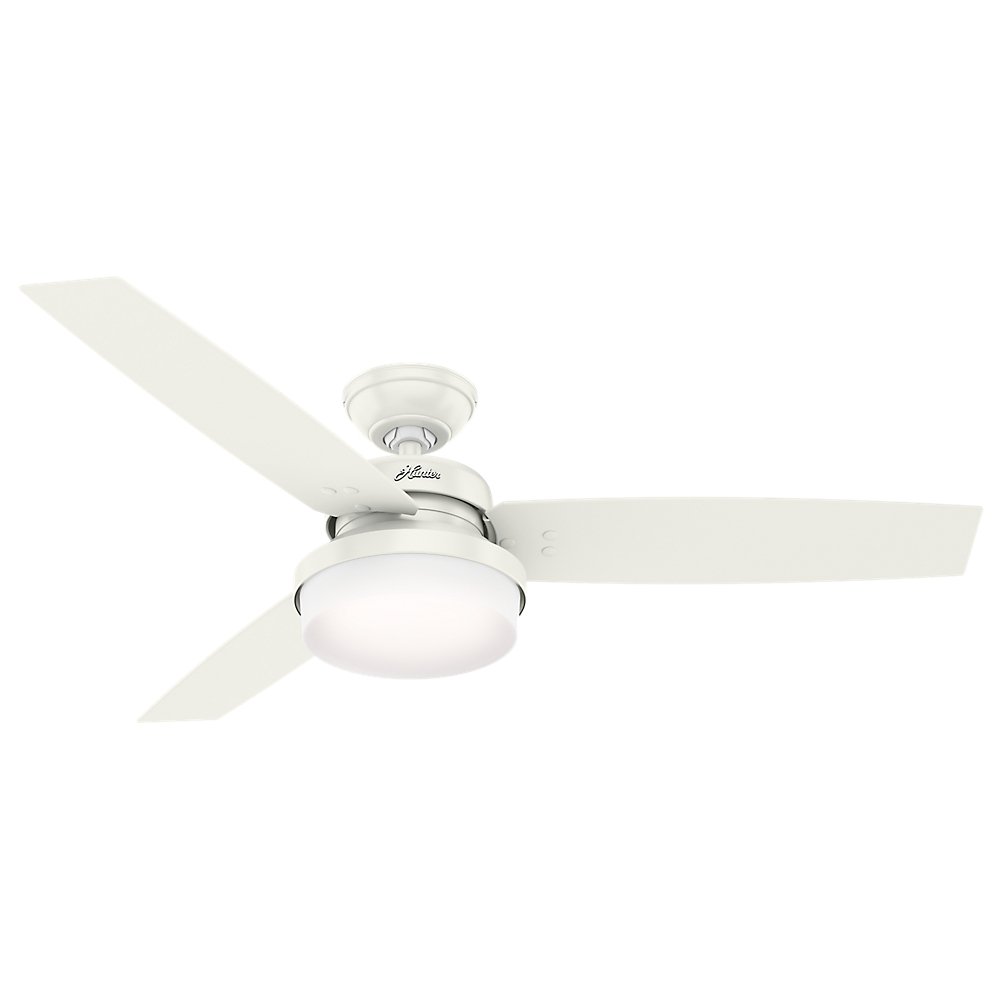 Hunter Sentinel Indoor Ceiling Fan with LED Light and Remote Control, 52