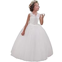 Abaowedding Flower Girl Dresses First Communion Dresses Girls Pageant Dresses Ball Gown Lace up Girl Dresses