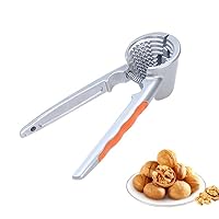 Walnut Cracker:Nut Crackers for All Nuts Heavy Duty Nutcracker Kitchen Tool Funnel Design with Non-slip Handle