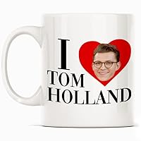 I Love Tom Holland White Mug Novelty Mug 11 Oz Coffee Tea Funny For Women Men Ceramic White Great Gift Idea Cup