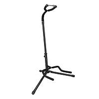 Adjustable Folding Stand for Acoustic, Electric, Bass Guitars and Banjos, Black