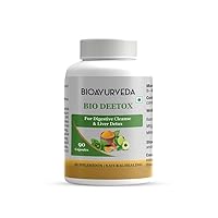 Bio Deetox Capsule for Digestive Cleanse and Liver Detox, It assists in The Reduction of toxins Such as urea and creatinine and removes Other toxins Through Excretion 90 Capsules
