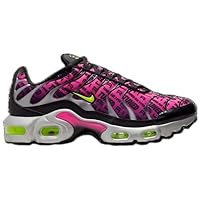 Nike Air Max Plus 1 - Big Kids (FN3846001, US Footwear Size System, Big Kid, Numeric, Medium, 5.5) Black/Hyper Pink