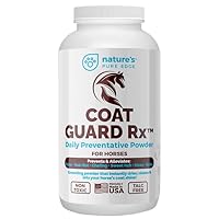Extra Large. 2 Lbs. Coat Guard Rx™ Daily Preventative Powder for Horses - Coat and Skin Treatment & Dry Shampoo for Horses.